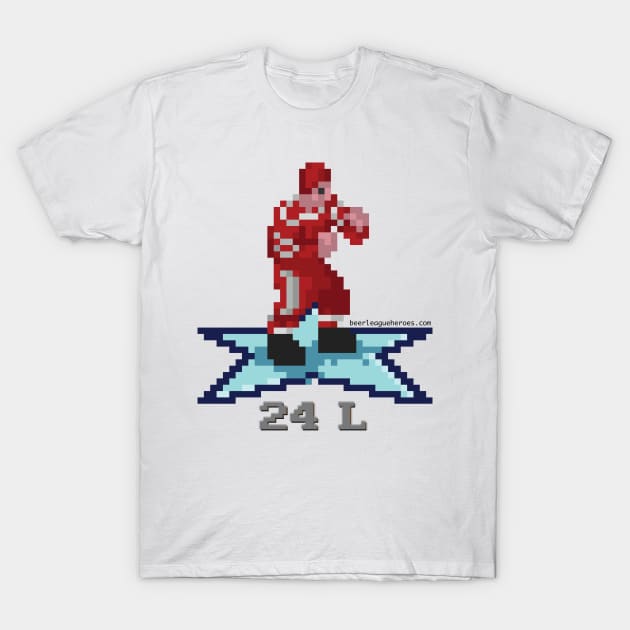 16-Bit Legend: Bob Probert (Red Wings) T-Shirt by BLH